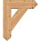 Ekena Millwork Traditional Arts and Crafts Smooth Bracket w/ Offset Brace, Western Red Cedar, 7 1/2"W x 24"D x 28"H BKT0806X24X28TRA03SWR - alternate 3